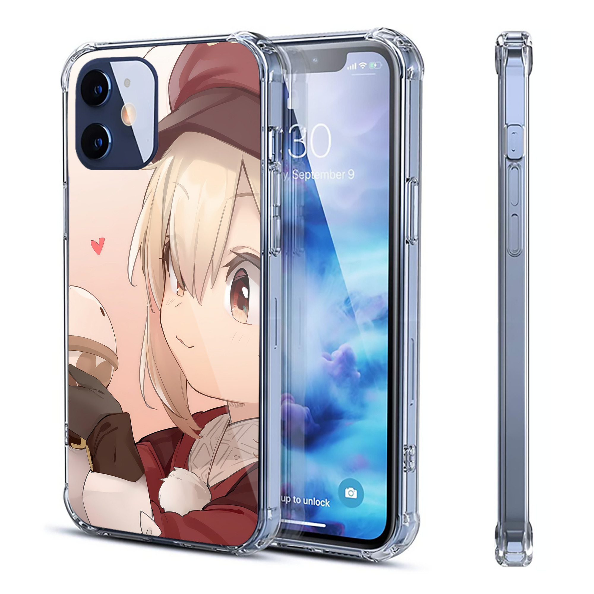 げんし神 genshin 【iPhone 12シリーズ対応】透明スマホケース（クリアソフトケース）